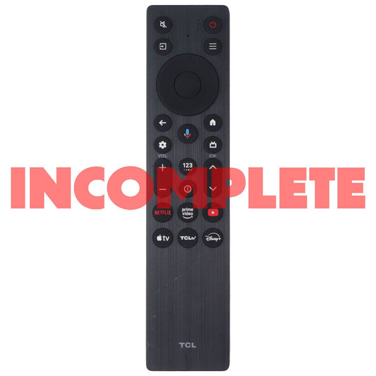 TCL Voice Remote w/ Netflix/Prime/YouTube/AppleTV/TCLtv/Disney+ Keys - RC923A TV, Video & Audio Accessories - Remote Controls TCL - Simple Cell Bulk Wholesale Pricing - USA Seller