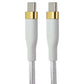 S. Simple (10-Ft) USB-C to USB-C Tough-Knit Braided Cable - White/Gold