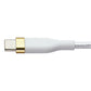 S. Simple (6-Ft) USB-C to USB-C Tough-Knit Braided Cable - White/Gold Cell Phone - Cables & Adapters S. Simple - Simple Cell Bulk Wholesale Pricing - USA Seller