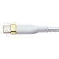 S. Simple (6-Ft) USB-C to USB-C Tough-Knit Braided Cable - White/Gold Cell Phone - Cables & Adapters S. Simple - Simple Cell Bulk Wholesale Pricing - USA Seller