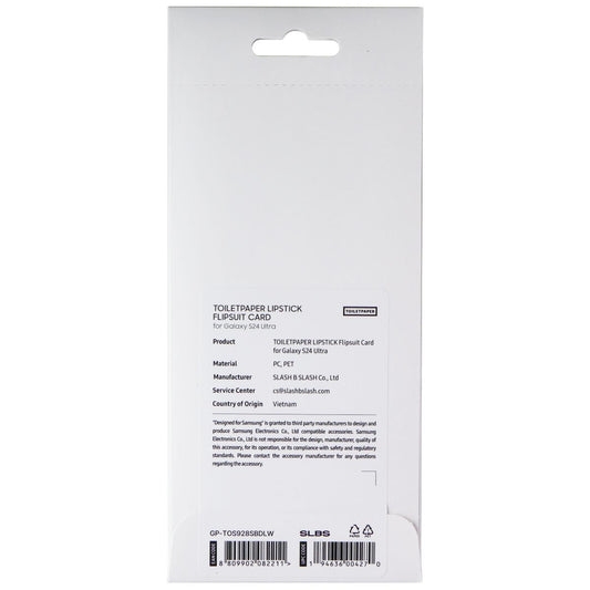 Samsung Interactive Flipsuit Card for Galaxy S24 Ultra - TOILETPAPER Lipstick
