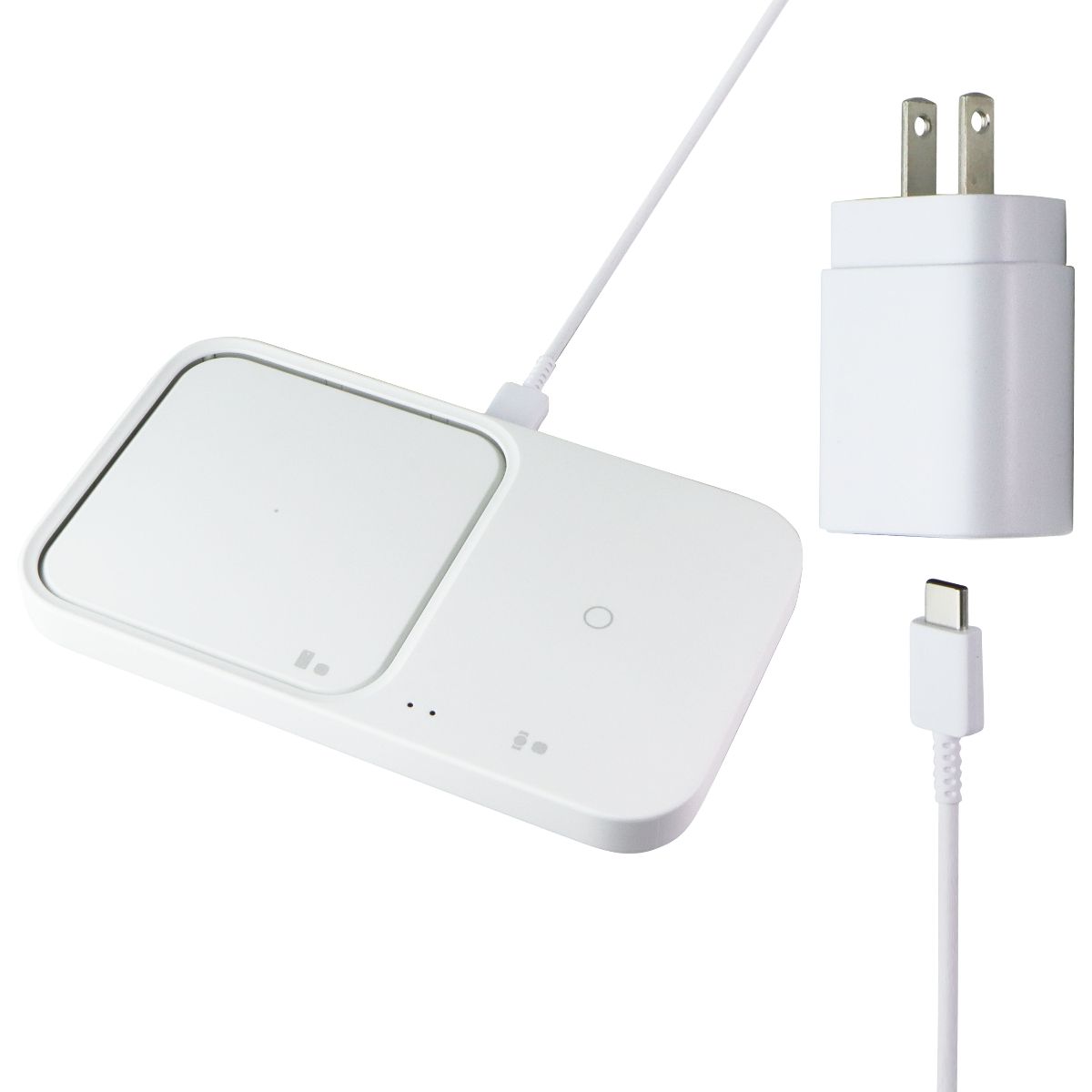 Samsung Super Fast (15W) Wireless Charger Duo Pad - White (EP-P5400) Cell Phone - Chargers & Cradles Samsung - Simple Cell Bulk Wholesale Pricing - USA Seller