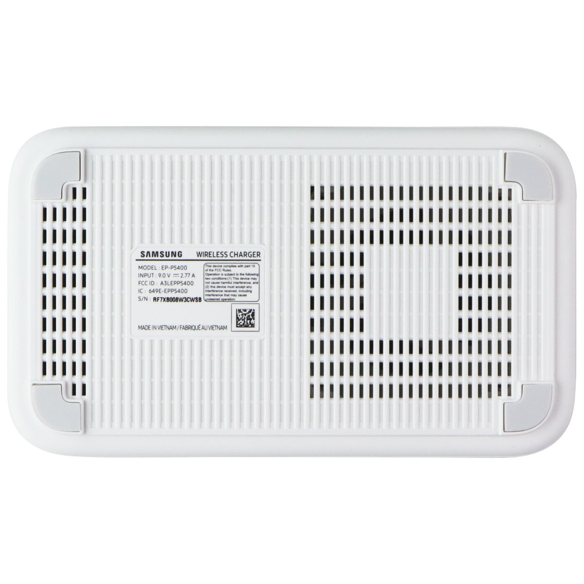 Samsung Super Fast (15W) Wireless Charger Duo Pad - White (EP-P5400) Cell Phone - Chargers & Cradles Samsung - Simple Cell Bulk Wholesale Pricing - USA Seller
