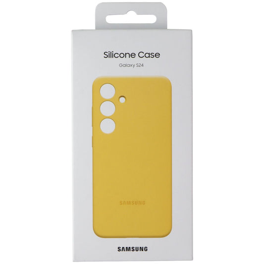 Samsung Official Silicone Case for Samsung Galaxy S24 - Yellow (EF-PS921TYE) Cell Phone - Cases, Covers & Skins Samsung    - Simple Cell Bulk Wholesale Pricing - USA Seller