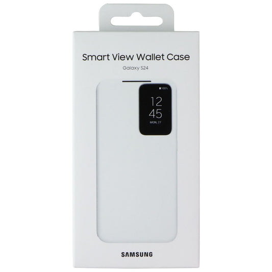 Samsung Smart View Wallet Case for Galaxy S24 - White Cell Phone - Cases, Covers & Skins Samsung - Simple Cell Bulk Wholesale Pricing - USA Seller