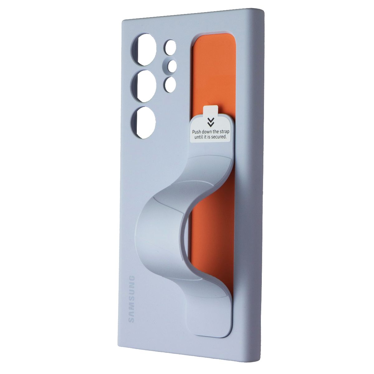 Samsung Standing Grip Case for Galaxy S24 Ultra - Light Blue Cell Phone - Cases, Covers & Skins Samsung - Simple Cell Bulk Wholesale Pricing - USA Seller