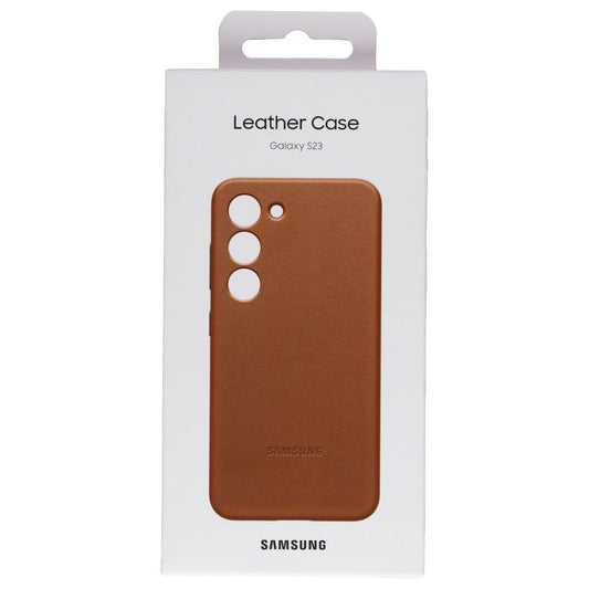 Samsung Leather Case for Galaxy S23 - Camel Cell Phone - Cases, Covers & Skins Samsung    - Simple Cell Bulk Wholesale Pricing - USA Seller