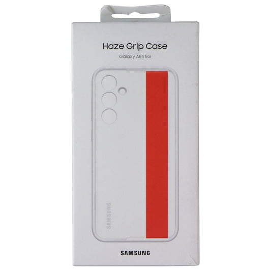 Samsung Official Haze Grip Case for Galaxy A54 5G - White/Orange