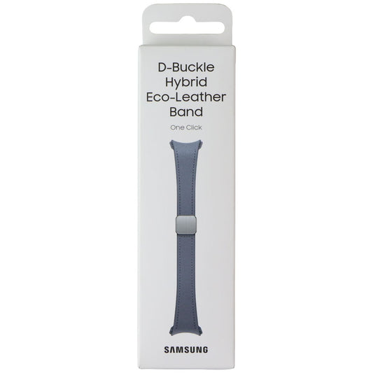 Samsung D-Buckle Hybrid Eco-Leather for Galaxy Watch4 - Blue (20mm, S/M, SLIM) Smart Watch Accessories - Watch Bands Samsung - Simple Cell Bulk Wholesale Pricing - USA Seller