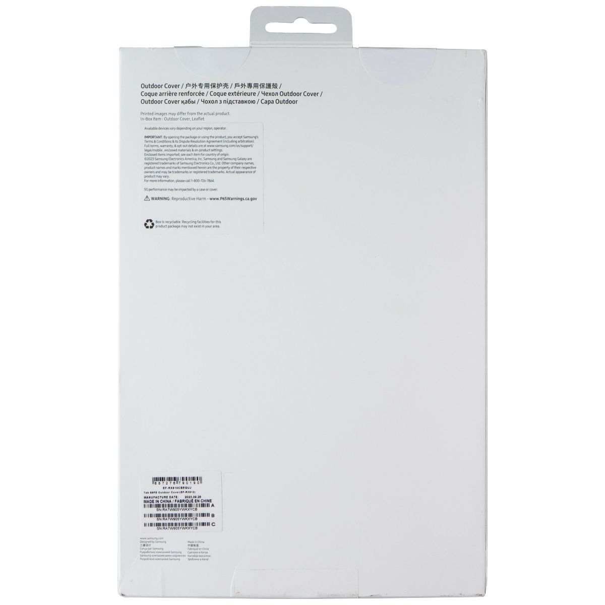 Samsung Outdoor Cover for Samsung Galaxy Tab S9 FE / S9 FE 5G - Black/Gray iPad/Tablet Accessories - Cases, Covers, Keyboard Folios Samsung - Simple Cell Bulk Wholesale Pricing - USA Seller