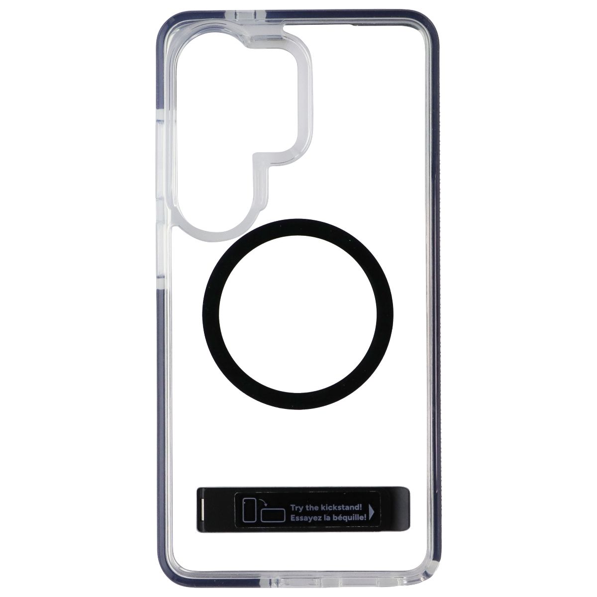ZAGG Santa Cruz Snap Magnetic Kickstand Case for Galaxy S26 Ultra - Clear/Black