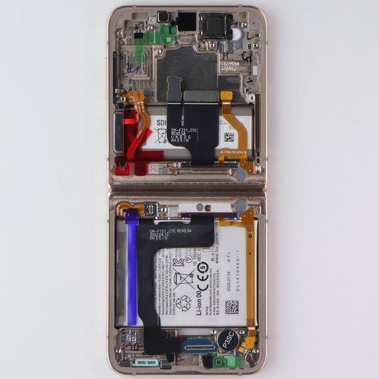 Repair Part SVC Case ASSM Front+Batt for Z Flip4 - GH82-32908G - Bespoke Yellow Cell Phone - Replacement Parts & Tools Samsung - Simple Cell Bulk Wholesale Pricing - USA Seller