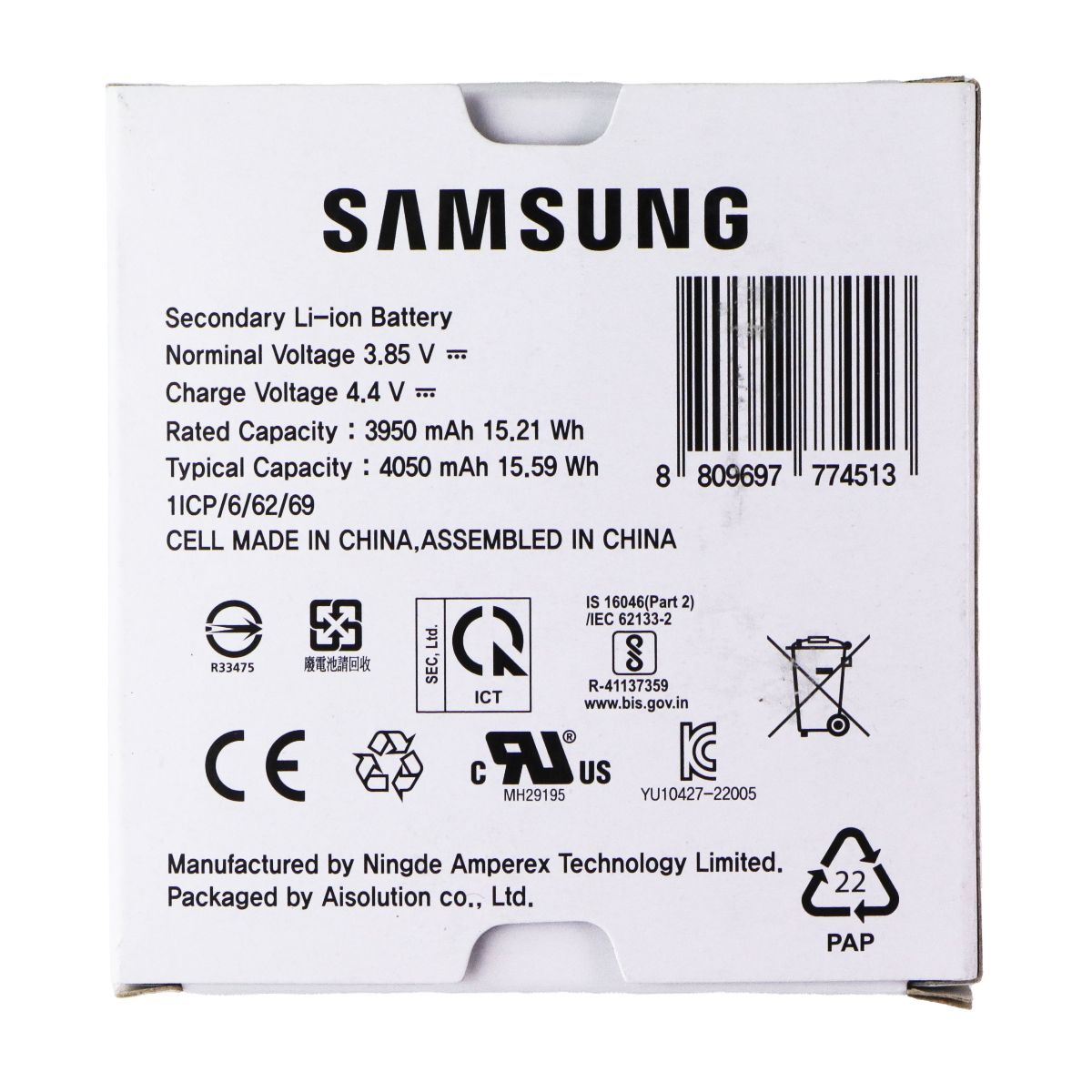 Samsung Genuine Battery for Galaxy XCover6 Pro Cell Phone - Batteries Samsung - Simple Cell Bulk Wholesale Pricing - USA Seller