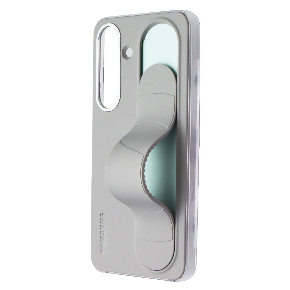 Samsung Official Standing Grip Case for Galaxy S25 - Gray Cell Phone - Cases, Covers & Skins Samsung - Simple Cell Bulk Wholesale Pricing - USA Seller