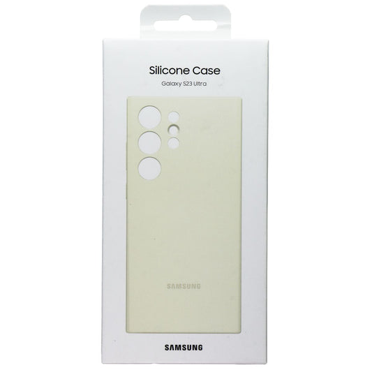 Samsung Silicone Case for Galaxy S23 Ultra - Cream Cell Phone - Cases, Covers & Skins Samsung    - Simple Cell Bulk Wholesale Pricing - USA Seller