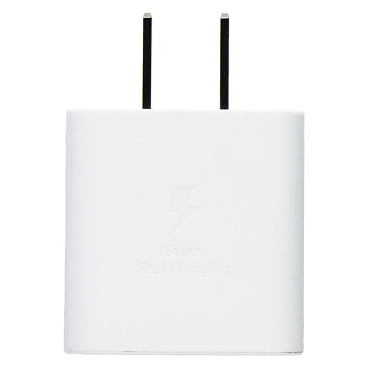 Samsung 25W USB-C Wall Charger Power Adapter - White Cell Phone - Chargers & Cradles Samsung - Simple Cell Bulk Wholesale Pricing - USA Seller