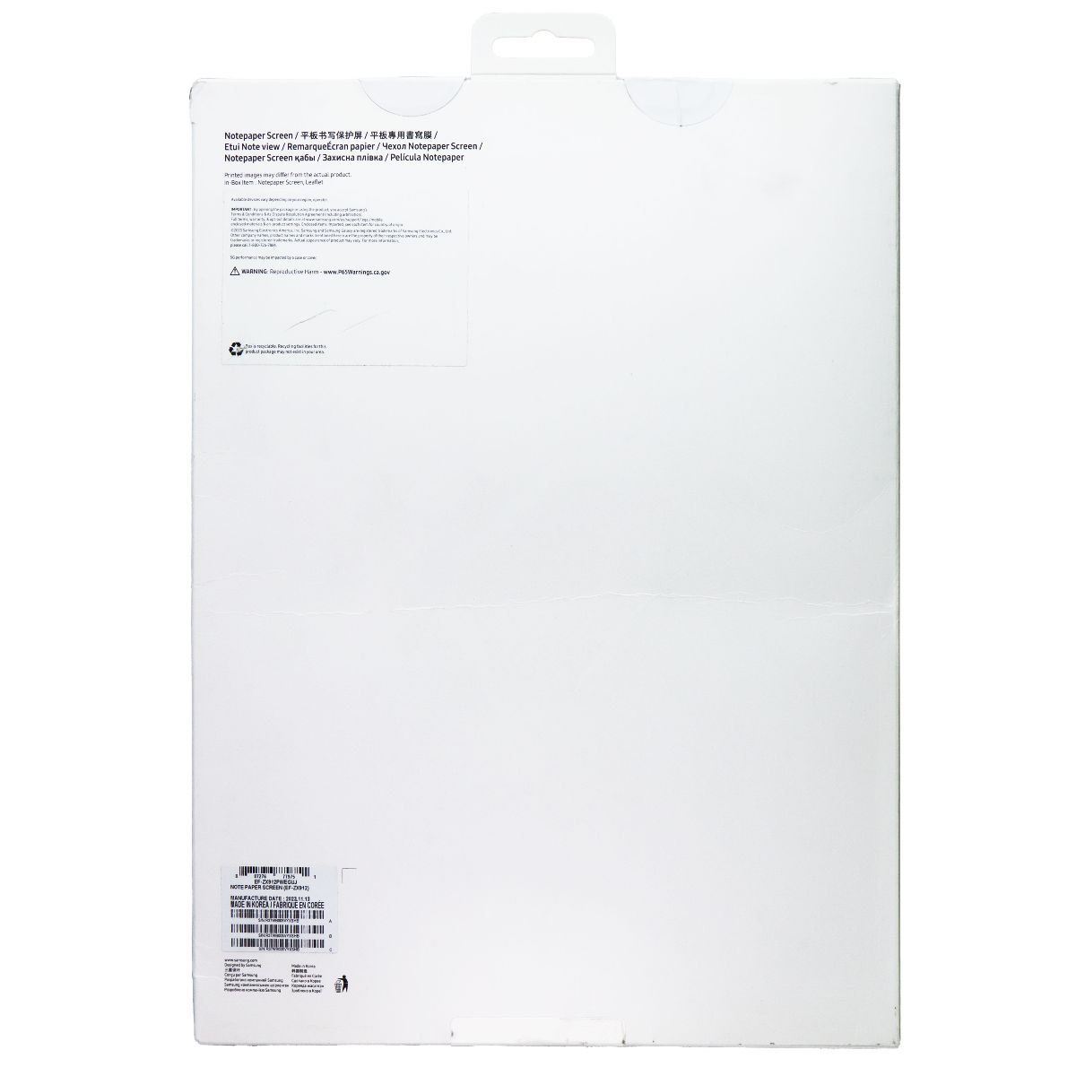 Samsung Notepaper Screen for Galaxy Tab S9 Ultra/S9 Ultra 5G (EF-ZX712PWEGUJ) iPad/Tablet Accessories - Other Samsung - Simple Cell Bulk Wholesale Pricing - USA Seller