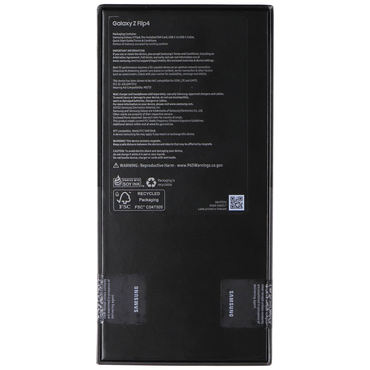 Samsung Galaxy Z Flip4 (6.7-inch) (SM-F721U) Unlocked - 256GB / Bora Purple Cell Phones & Smartphones Samsung    - Simple Cell Bulk Wholesale Pricing - USA Seller