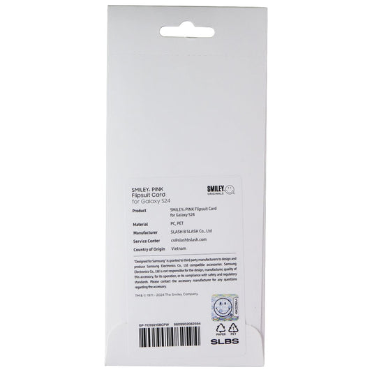 Samsung Smiley Originals Flipsuit Interactive Card for Galaxy S24 - Pink Cell Phone - Cases, Covers & Skins Samsung - Simple Cell Bulk Wholesale Pricing - USA Seller