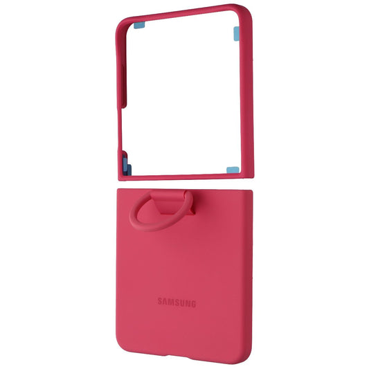Samsung Official Ring Case (Silicone) for Galaxy Z Flip7 - Coral Red