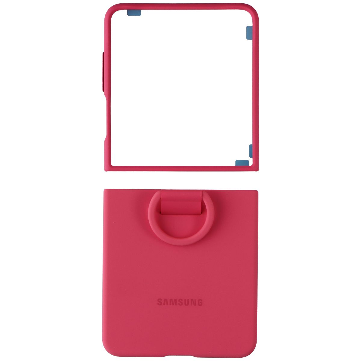 Samsung Official Ring Case (Silicone) for Galaxy Z Flip7 - Coral Red Cell Phone - Cases, Covers & Skins Samsung - Simple Cell Bulk Wholesale Pricing - USA Seller