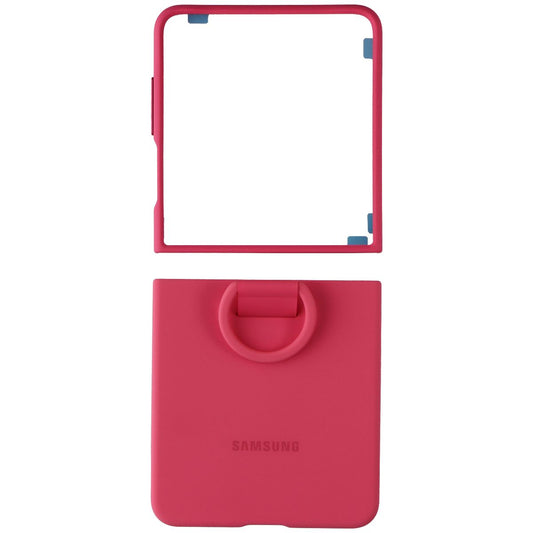Samsung Official Ring Case (Silicone) for Galaxy Z Flip7 - Coral Red