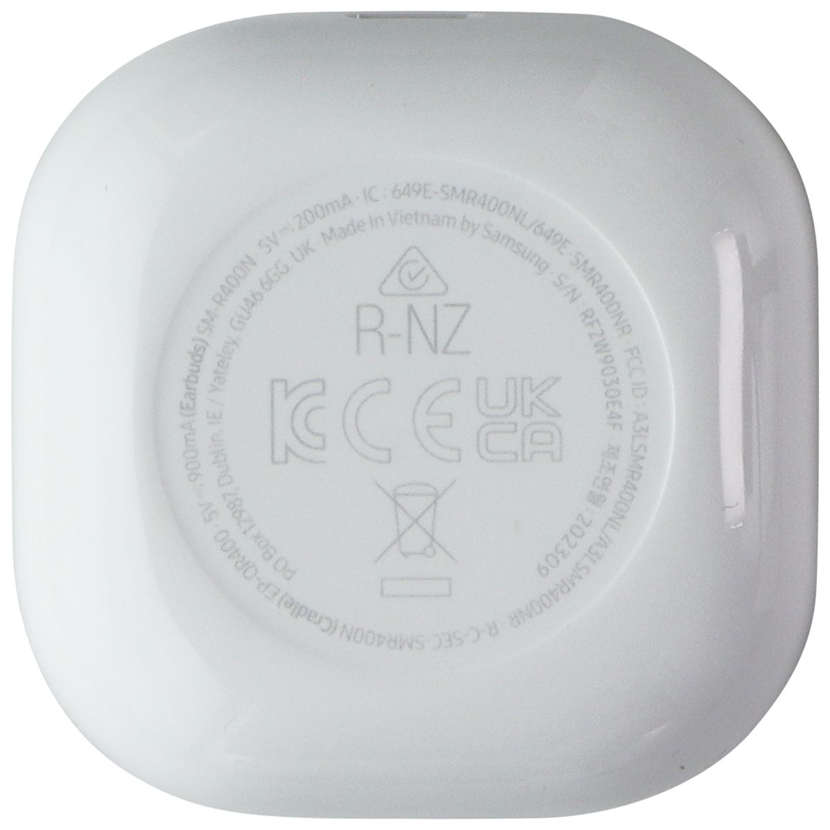 Samsung Original Replacement Charge Case for Galaxy Buds FE - White (EP-R400) Portable Audio - Headphones Samsung - Simple Cell Bulk Wholesale Pricing - USA Seller