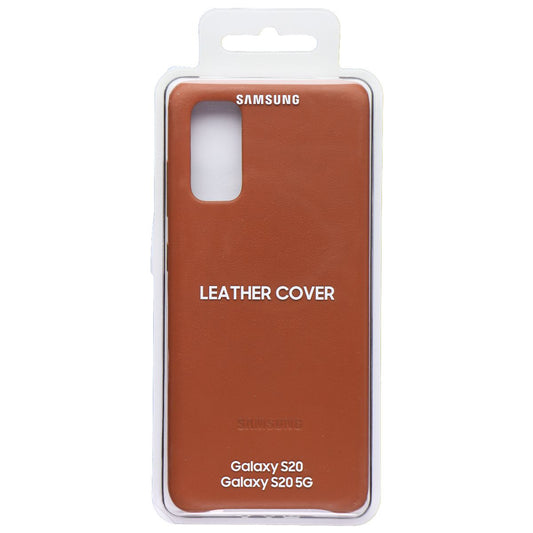 Samsung Leather Back Cover for Samsung Galaxy S20 / Galaxy S20 5G - Camel Brown Cell Phone - Cases, Covers & Skins Samsung    - Simple Cell Bulk Wholesale Pricing - USA Seller