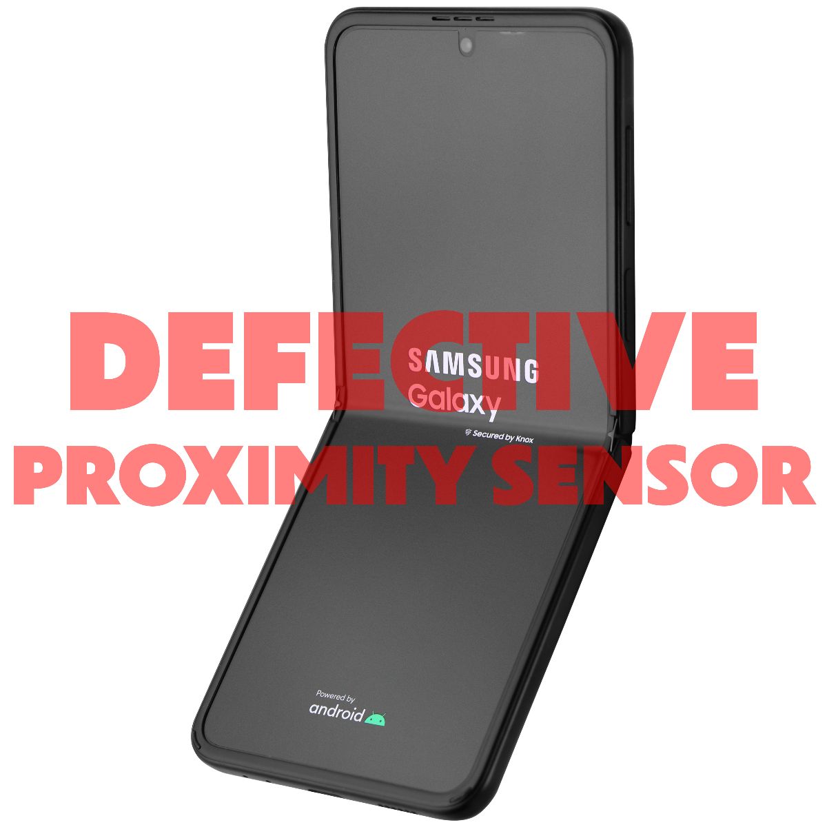 Samsung Galaxy Z Flip3 5G 6.7-in SM-F711U1 Unlocked 128GB/Black BAD PROX SENSOR* Cell Phones & Smartphones Samsung    - Simple Cell Bulk Wholesale Pricing - USA Seller