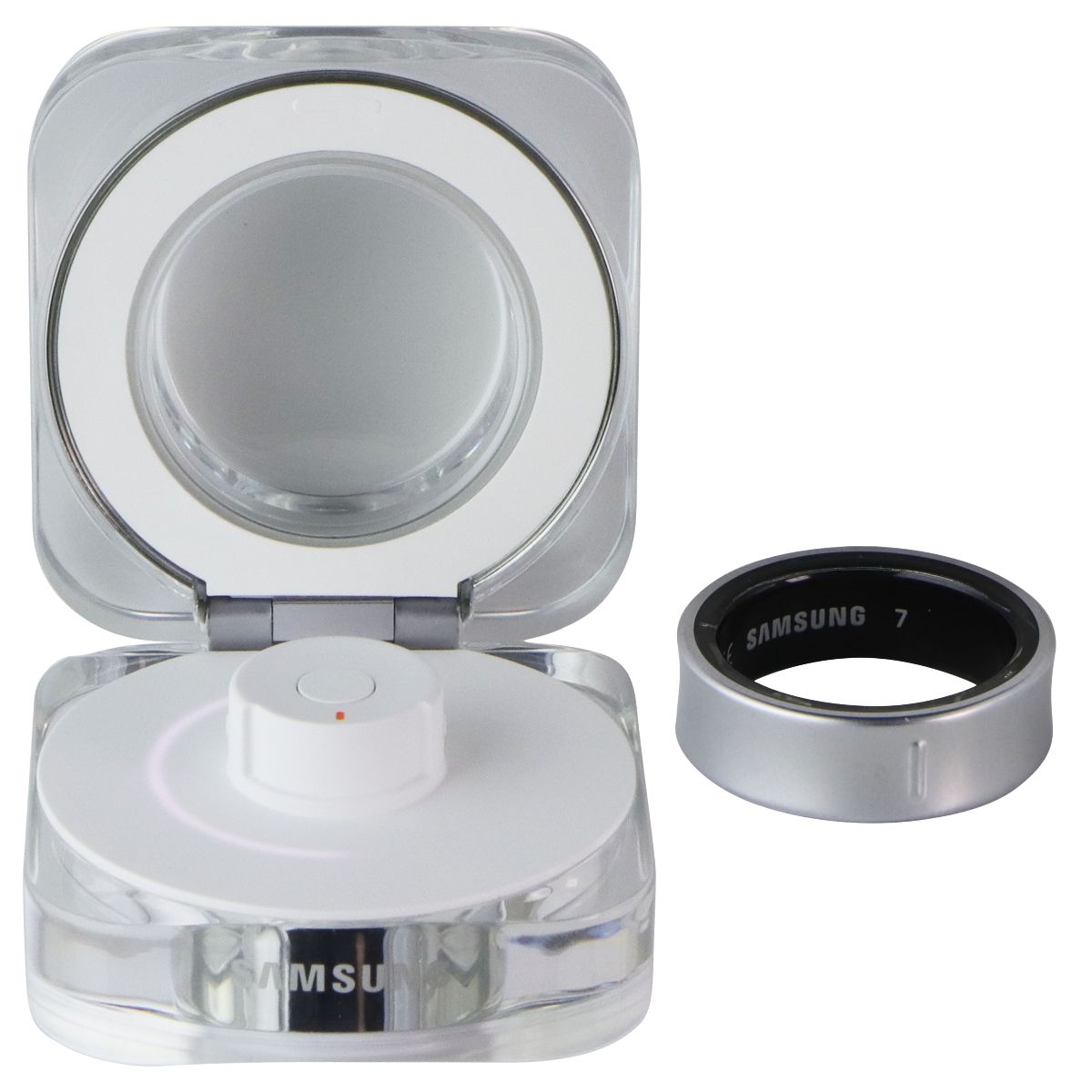 Samsung Galaxy Ring - Ai Bluetooth Smart Ring - Titanium Silver (Size 7) SM-Q507 Fitness Technology - Activity Trackers Samsung - Simple Cell Bulk Wholesale Pricing - USA Seller