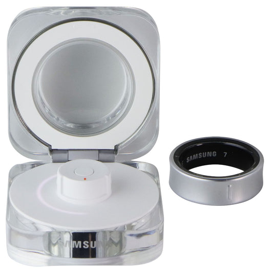 Samsung Galaxy Ring - Ai Bluetooth Smart Ring - Titanium Silver (Size 7) SM-Q507 Fitness Technology - Activity Trackers Samsung - Simple Cell Bulk Wholesale Pricing - USA Seller