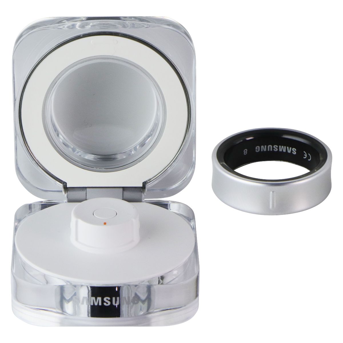 Samsung Galaxy AI Smart Ring Bluetooth Fitness Tracker - Size 8/Titanium Silver Fitness Technology - Activity Trackers Samsung - Simple Cell Bulk Wholesale Pricing - USA Seller