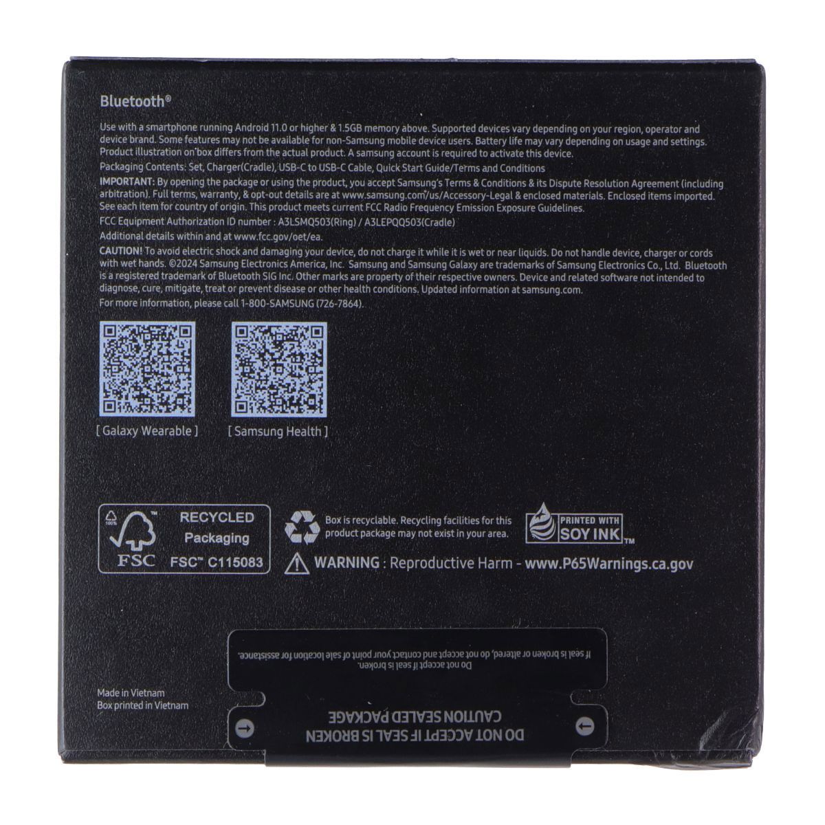 Samsung Galaxy AI Smart Ring Bluetooth Fitness Tracker - Size 8/Titanium Silver Fitness Technology - Activity Trackers Samsung - Simple Cell Bulk Wholesale Pricing - USA Seller