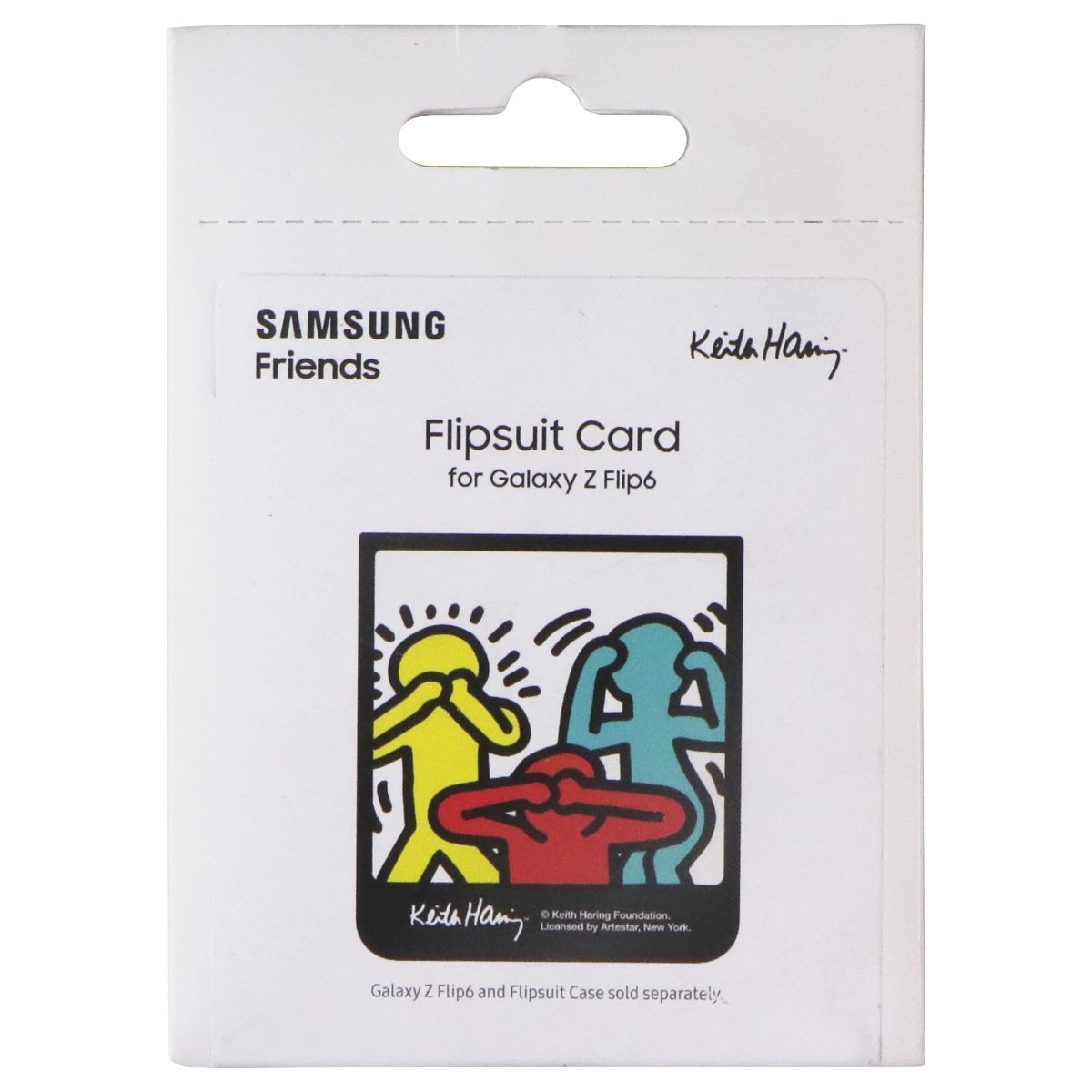 Samsung Flipsuit Card for Galaxy Z Flip6 - Friends - Keith Haring Cell Phone - Other Accessories Samsung - Simple Cell Bulk Wholesale Pricing - USA Seller