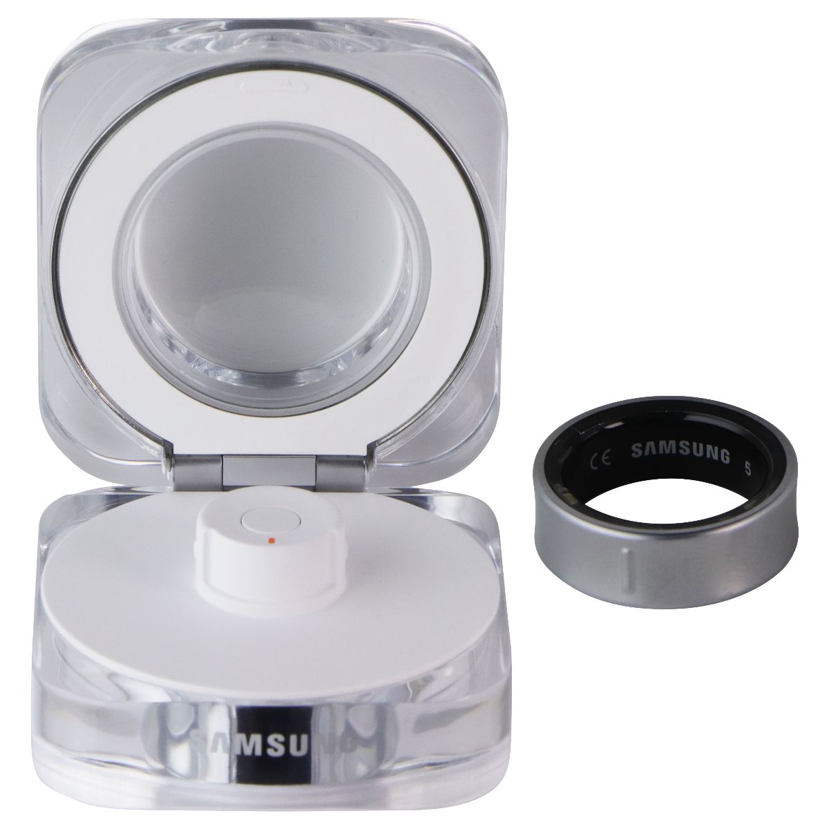 Samsung Galaxy Ring - Ai Bluetooth Smart Ring - Titanium Silver (Size 5) SM-Q505 Fitness Technology - Activity Trackers Samsung - Simple Cell Bulk Wholesale Pricing - USA Seller