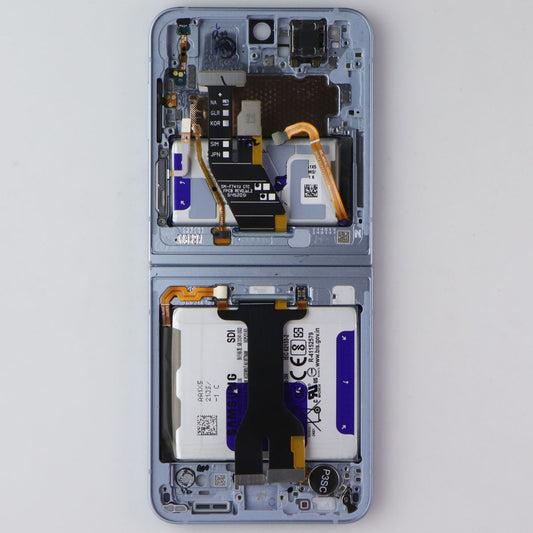 Repair Part SVC Assembly OLED Display/Frame for Galaxy Z Flip6 (SM-F741) Blue Cell Phone - Replacement Parts & Tools Samsung - Simple Cell Bulk Wholesale Pricing - USA Seller