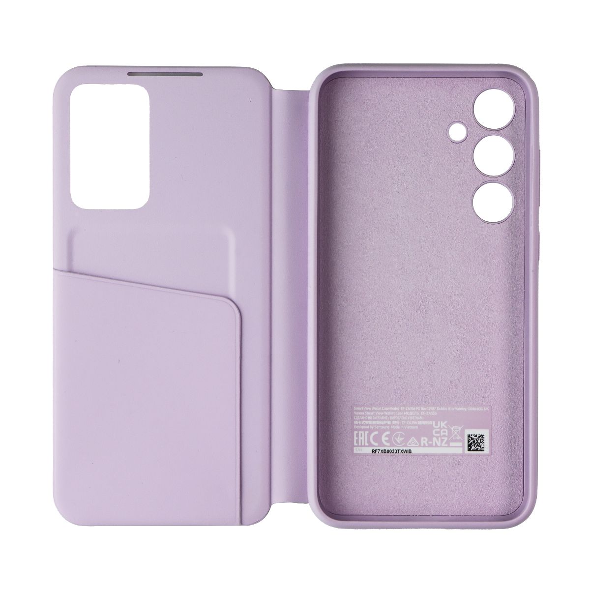 Samsung S-View Wallet Case for Galaxy A35 5G - Lavender Cell Phone - Cases, Covers & Skins Samsung - Simple Cell Bulk Wholesale Pricing - USA Seller