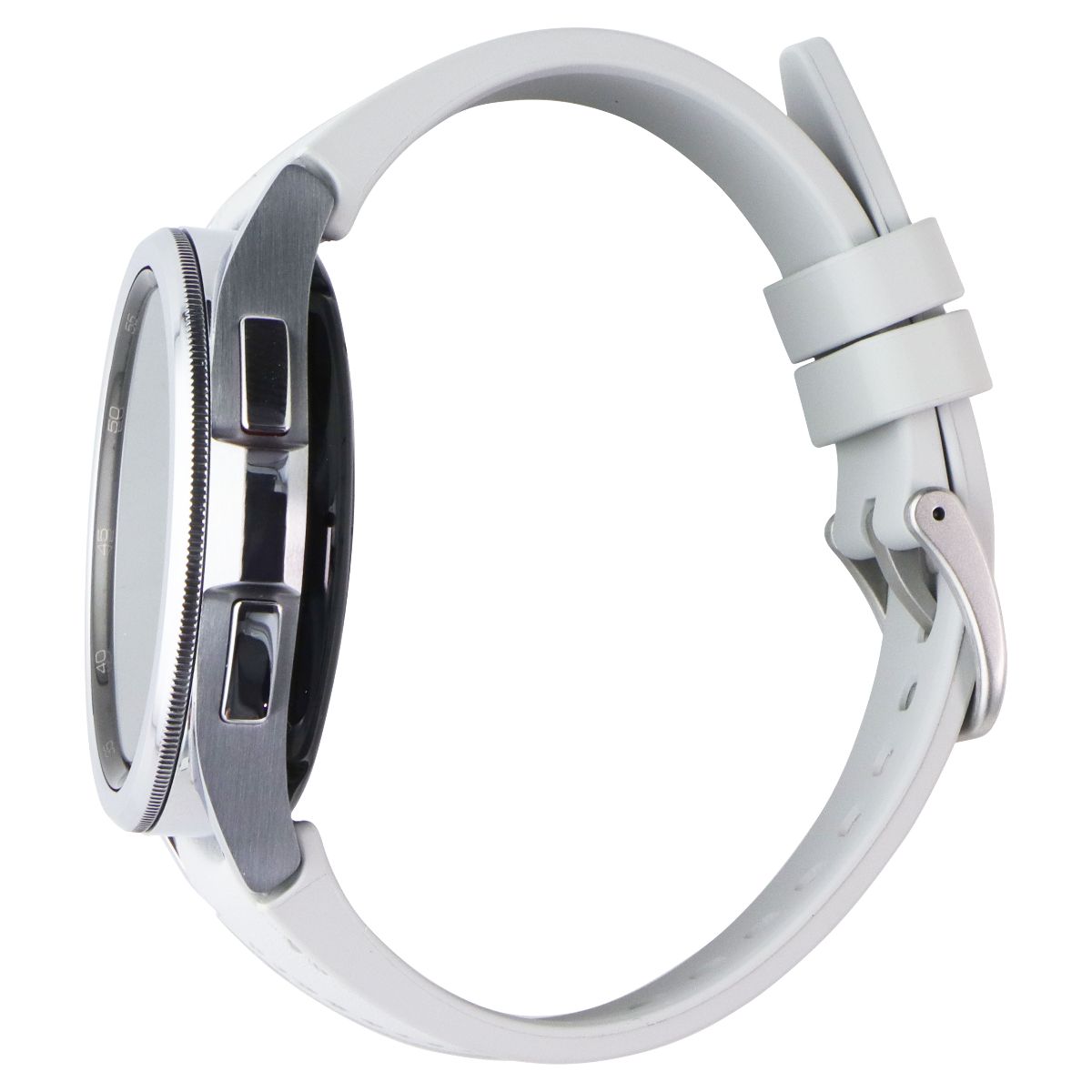 Samsung Galaxy Watch6 Classic (43mm) LTE + Bluetooth (SM-R955) - Silver/White Smart Watches Samsung - Simple Cell Bulk Wholesale Pricing - USA Seller