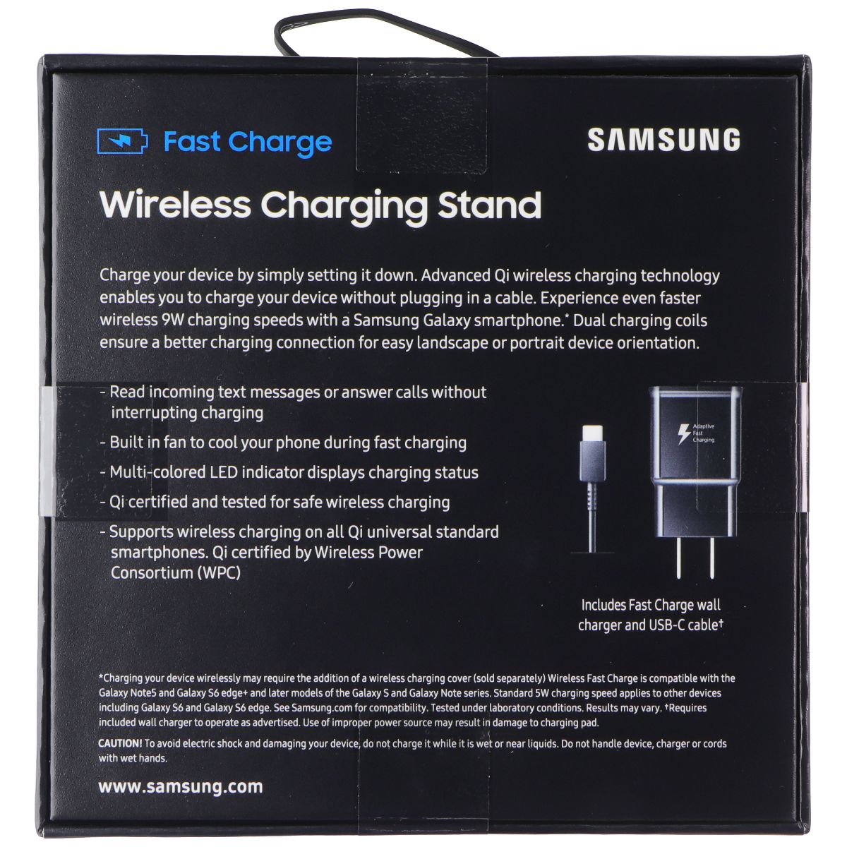 Samsung Fast Charge Wireless Charging Stand (2018 Model) - Blue