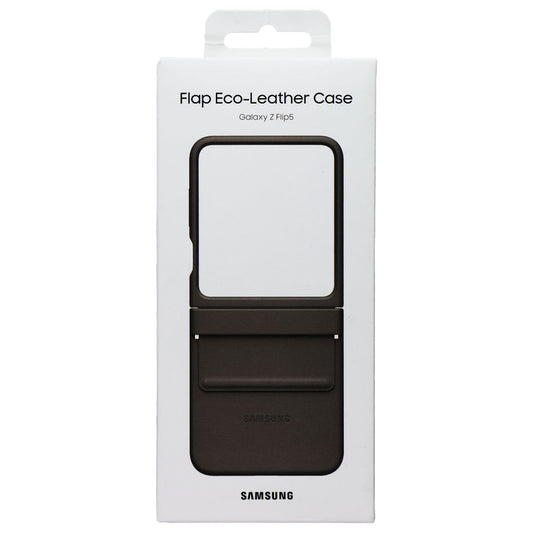 Samsung Flap Eco-Leather Case for Samsung Galaxy Z Flip5 - Etoupe Cell Phone - Cases, Covers & Skins Samsung - Simple Cell Bulk Wholesale Pricing - USA Seller