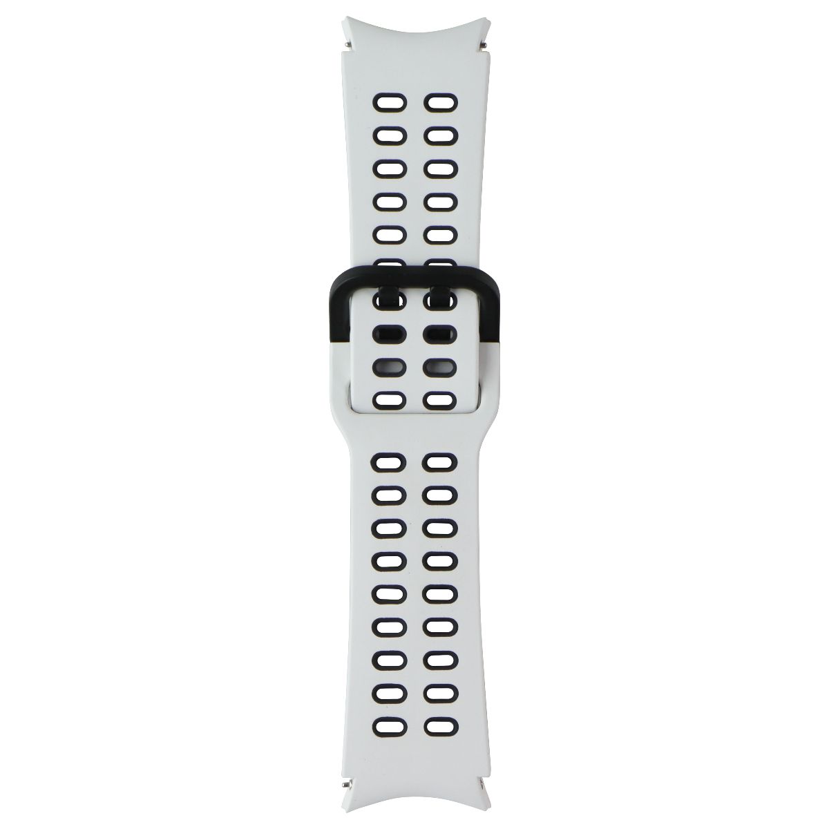 Samsung (20mm, S/M) Extreme Sport Band for Samsung Galaxy Watch4 - White/Black Smart Watch Accessories - Watch Bands Samsung - Simple Cell Bulk Wholesale Pricing - USA Seller