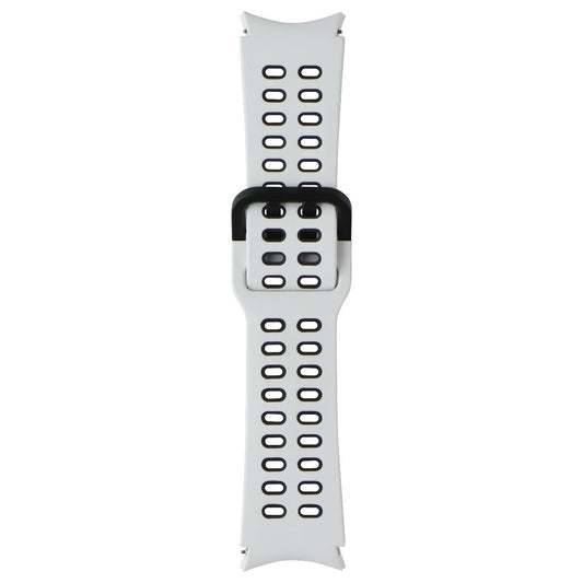 Samsung (20mm, S/M) Extreme Sport Band for Samsung Galaxy Watch4 - White/Black Smart Watch Accessories - Watch Bands Samsung - Simple Cell Bulk Wholesale Pricing - USA Seller