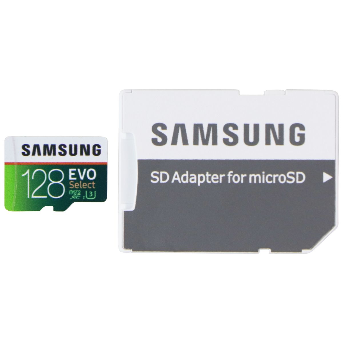 Samsung EVO Select (MB-ME128GA/AM) 128GB 100MB/s (U3) MicroSDXC UHS-I Card Digital Camera - Memory Cards Samsung - Simple Cell Bulk Wholesale Pricing - USA Seller