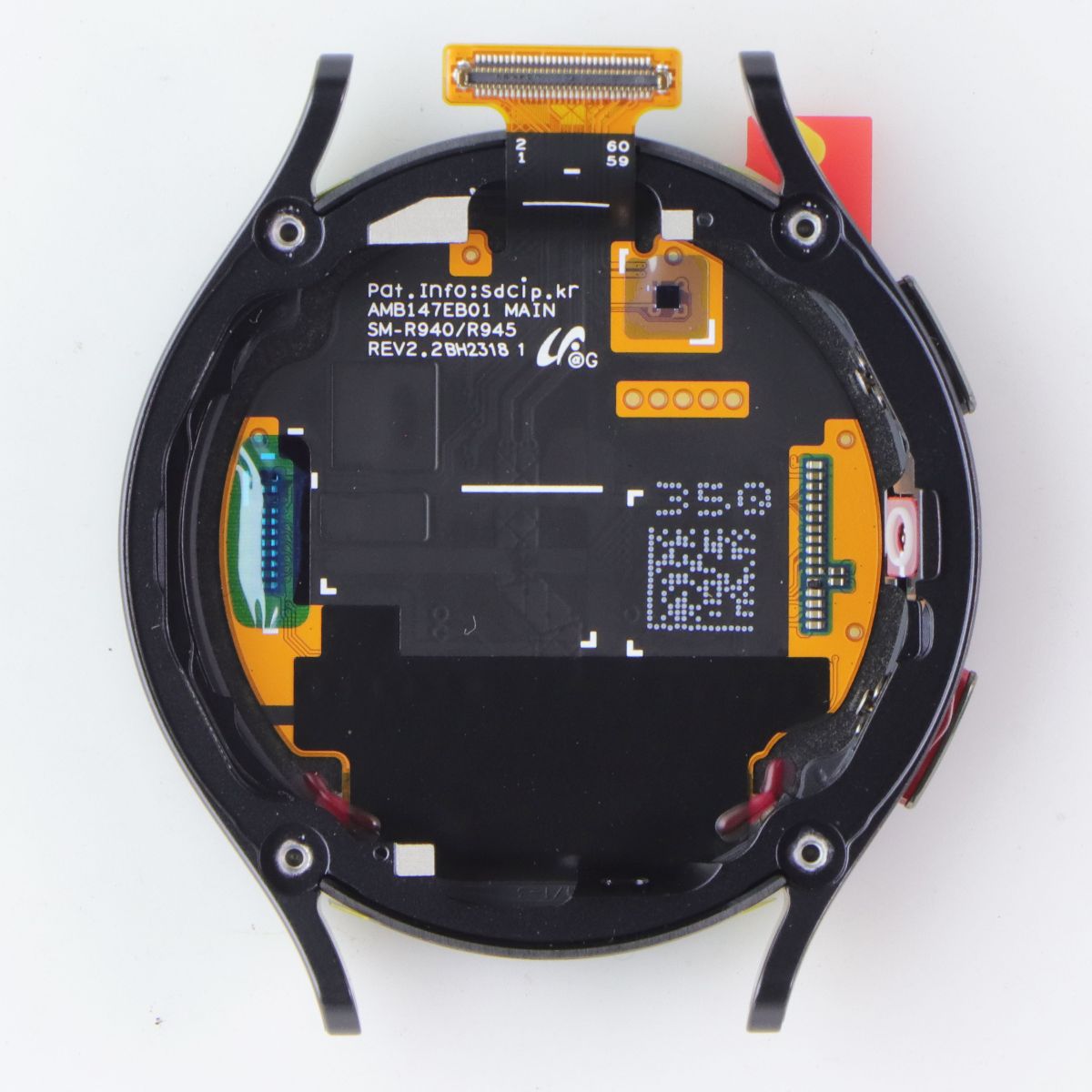Repair Part Assembly OLED/Frame for Galaxy Watch6 (LTE, 44mm/SM-R945) Graphite Cell Phone - Replacement Parts & Tools Samsung - Simple Cell Bulk Wholesale Pricing - USA Seller