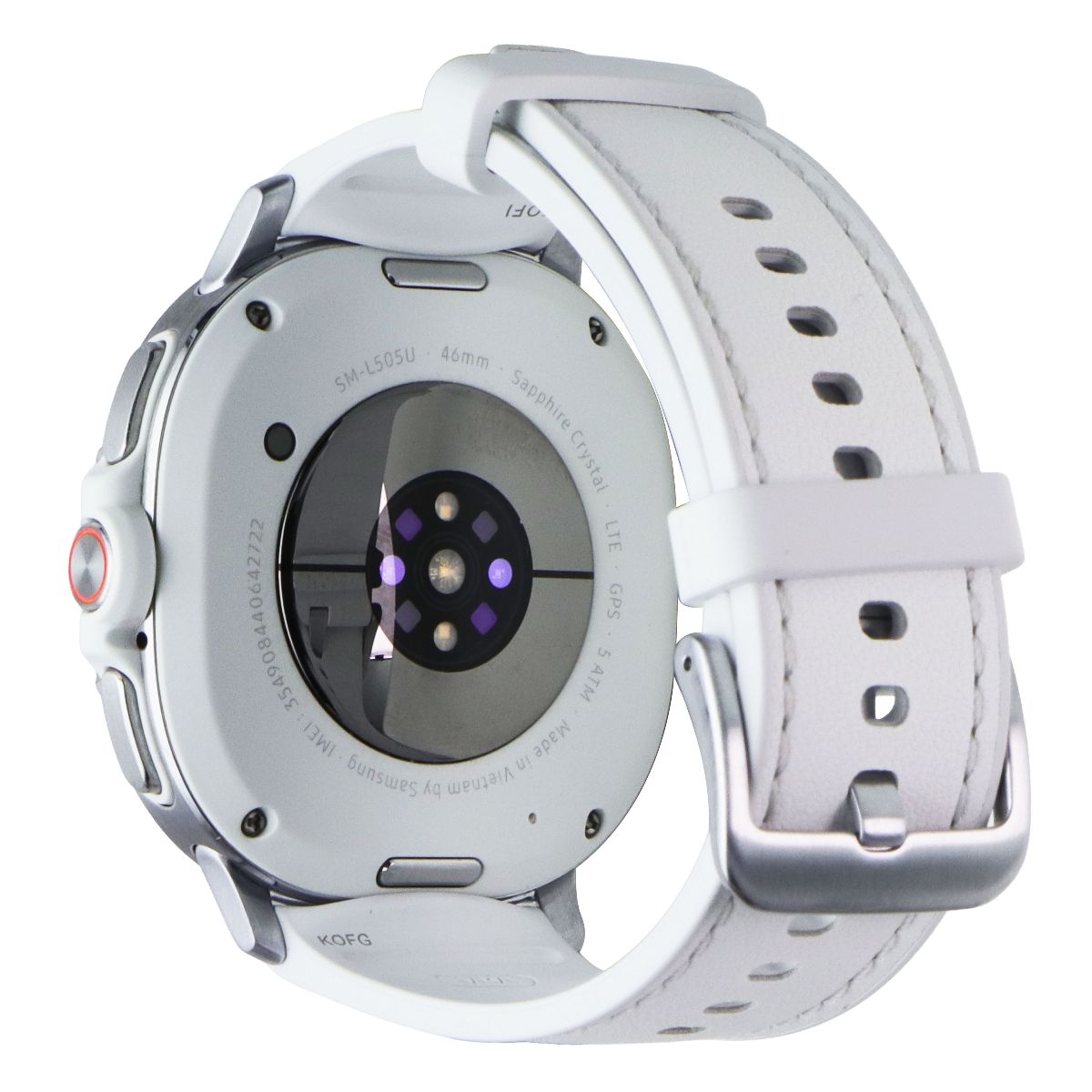 Samsung Galaxy Watch8 Classic (46mm) LTE Unlocked (SM-L505U) - White/Hybrid Band