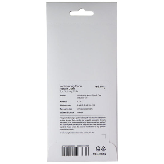 Samsung Interactive Flipsuit Card for Galaxy S24+ (Plus) - Keith Haring Black