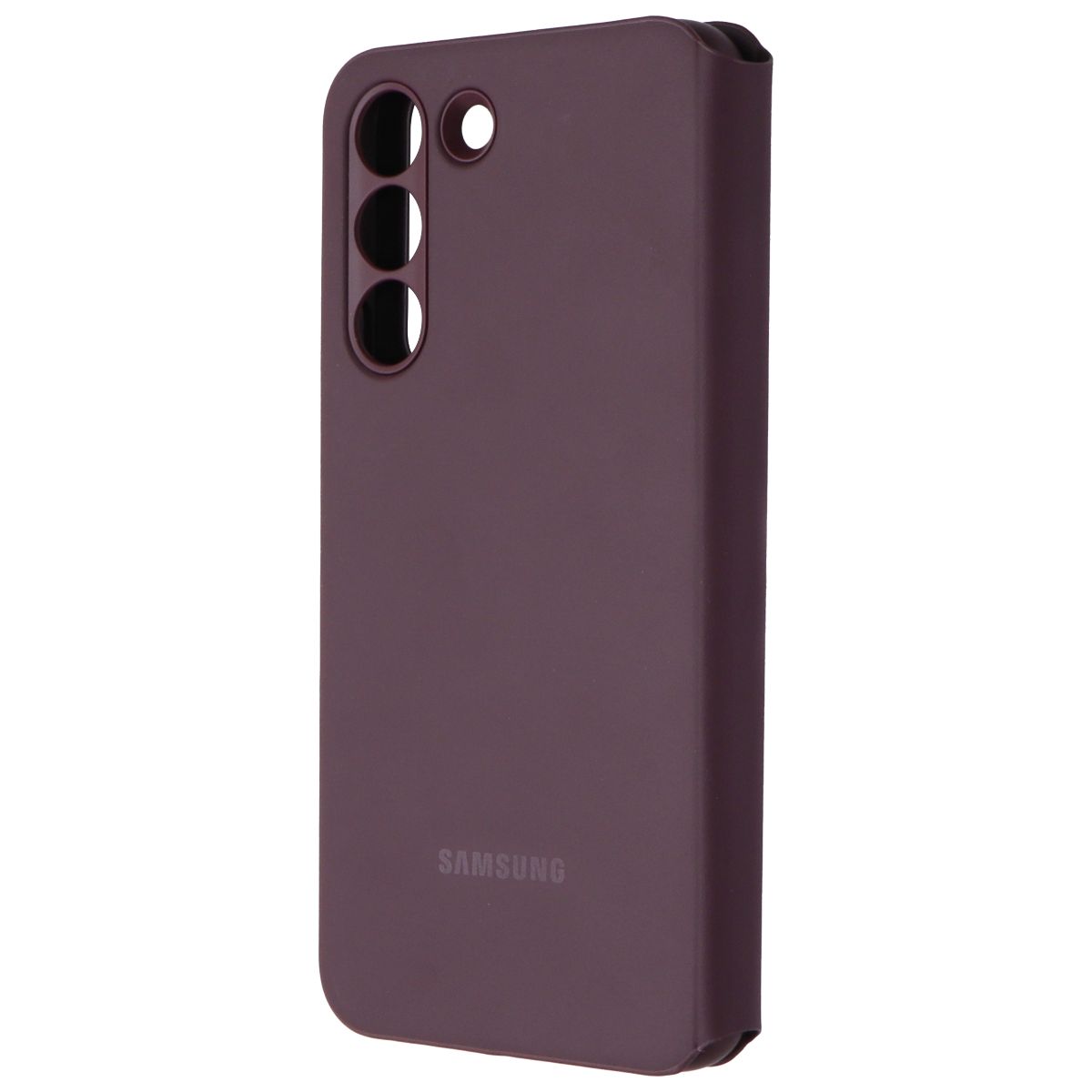 Samsung Official Smart Clear View Cover for Samsung Galaxy S22 - Burgundy Cell Phone - Cases, Covers & Skins Samsung - Simple Cell Bulk Wholesale Pricing - USA Seller