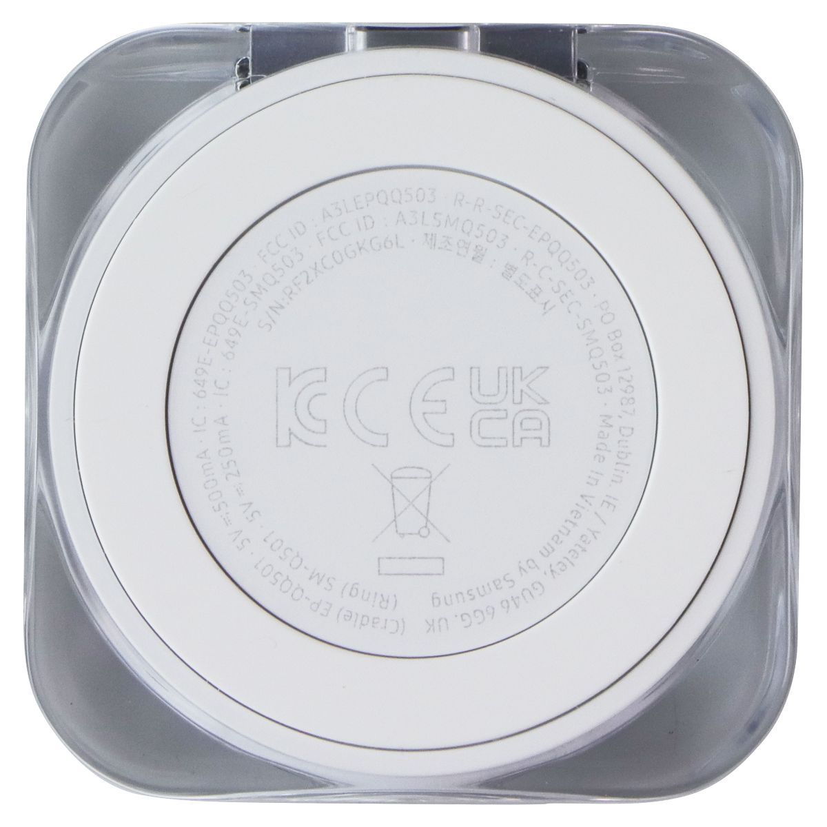 Samsung Galaxy Ring USB-C Charging Case, Size 11 (EP-QQ501) - Crystal Clear Cell Phone - Other Accessories Samsung - Simple Cell Bulk Wholesale Pricing - USA Seller