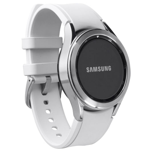 Samsung Galaxy Watch4 Classic (42mm) LTE Unlocked (SM-R885U) - Silver / White Smart Watches Samsung - Simple Cell Bulk Wholesale Pricing - USA Seller