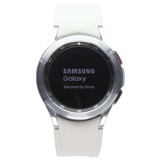Samsung Galaxy Watch4 Classic (42mm) LTE Unlocked (SM-R885U) - Silver / White Smart Watches Samsung - Simple Cell Bulk Wholesale Pricing - USA Seller